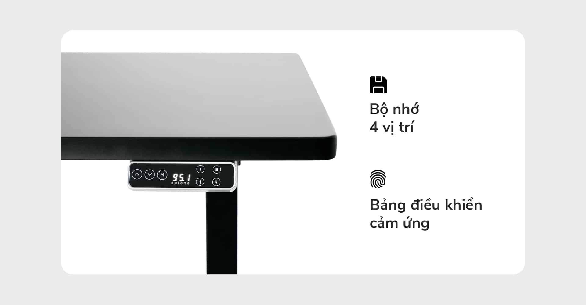 Bàn nâng hạ thông minh Epione Smart Desk Pro