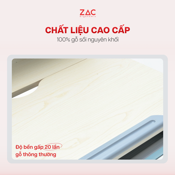 Bàn ghế chống gù trẻ em ZAC Ergonomic 90T và Y003