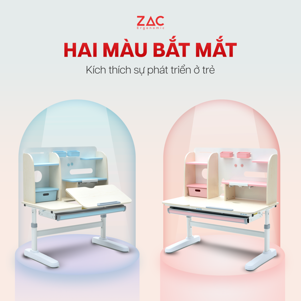 Bàn học trẻ en chống gù cận ZAC Ergonomic 120T