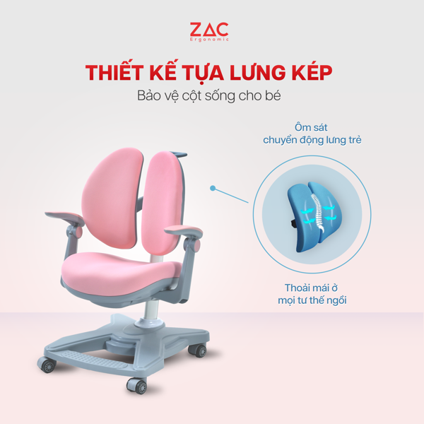 Bộ bàn ghế chống gù cao cấp ZAC QJ120T Y001