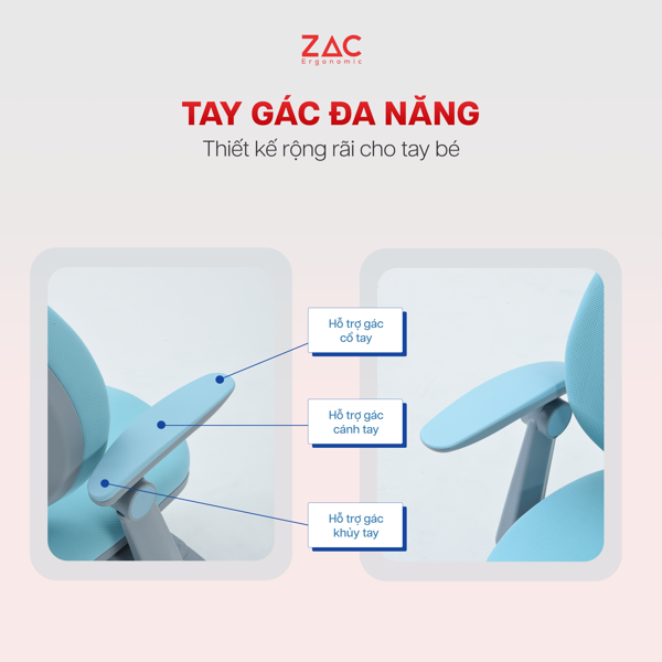 Ghế chống gù trẻ em ZAC Ergonomic Y001